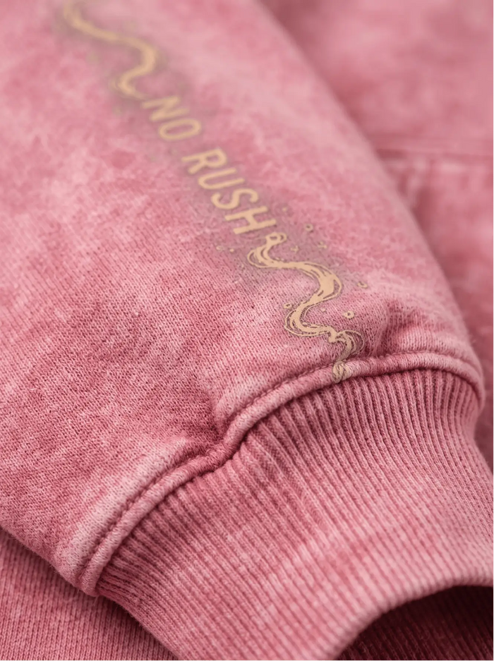 Chill No Rush Oversized Acid Wash Hoodie | Streetwear Egypt