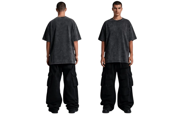 Washed Oversized Unisex T-Shirt - Dark Grey