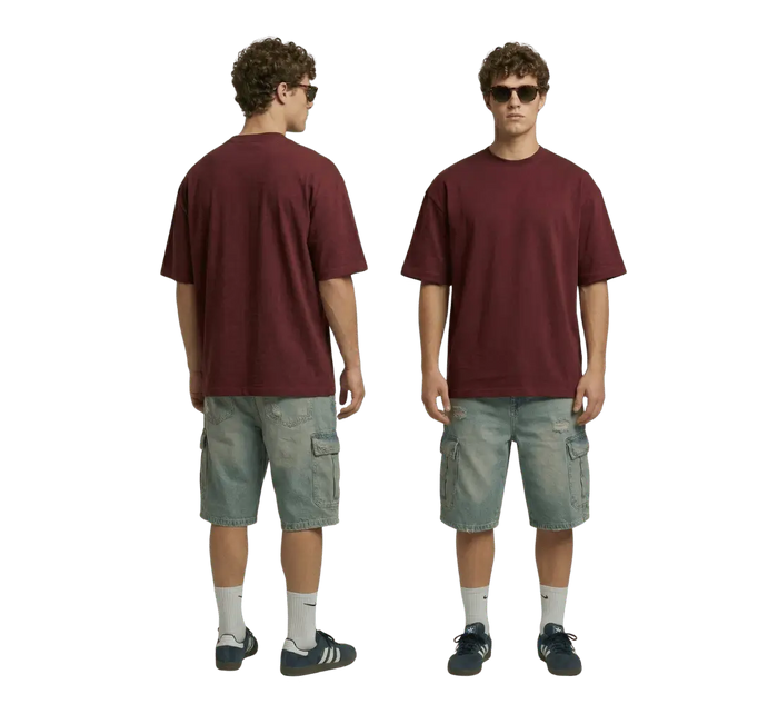 Oversized Burgundy T-Shirt