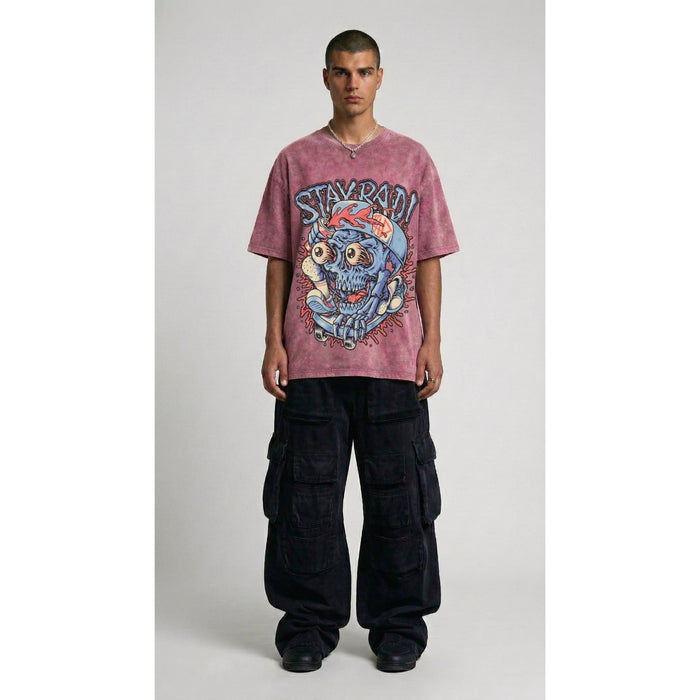STAY BAD - Washed Oversized T-shirt | NEX Streetwear Egypt | T-Shirts