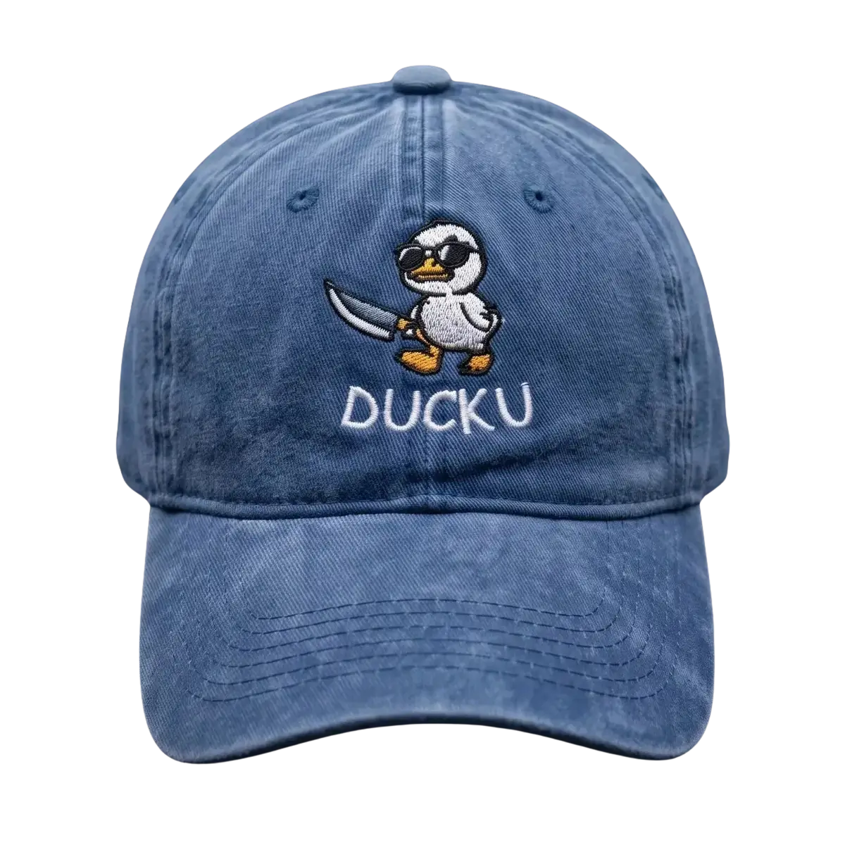 Duck U Washed Cap – Embroidered Streetwear Cap