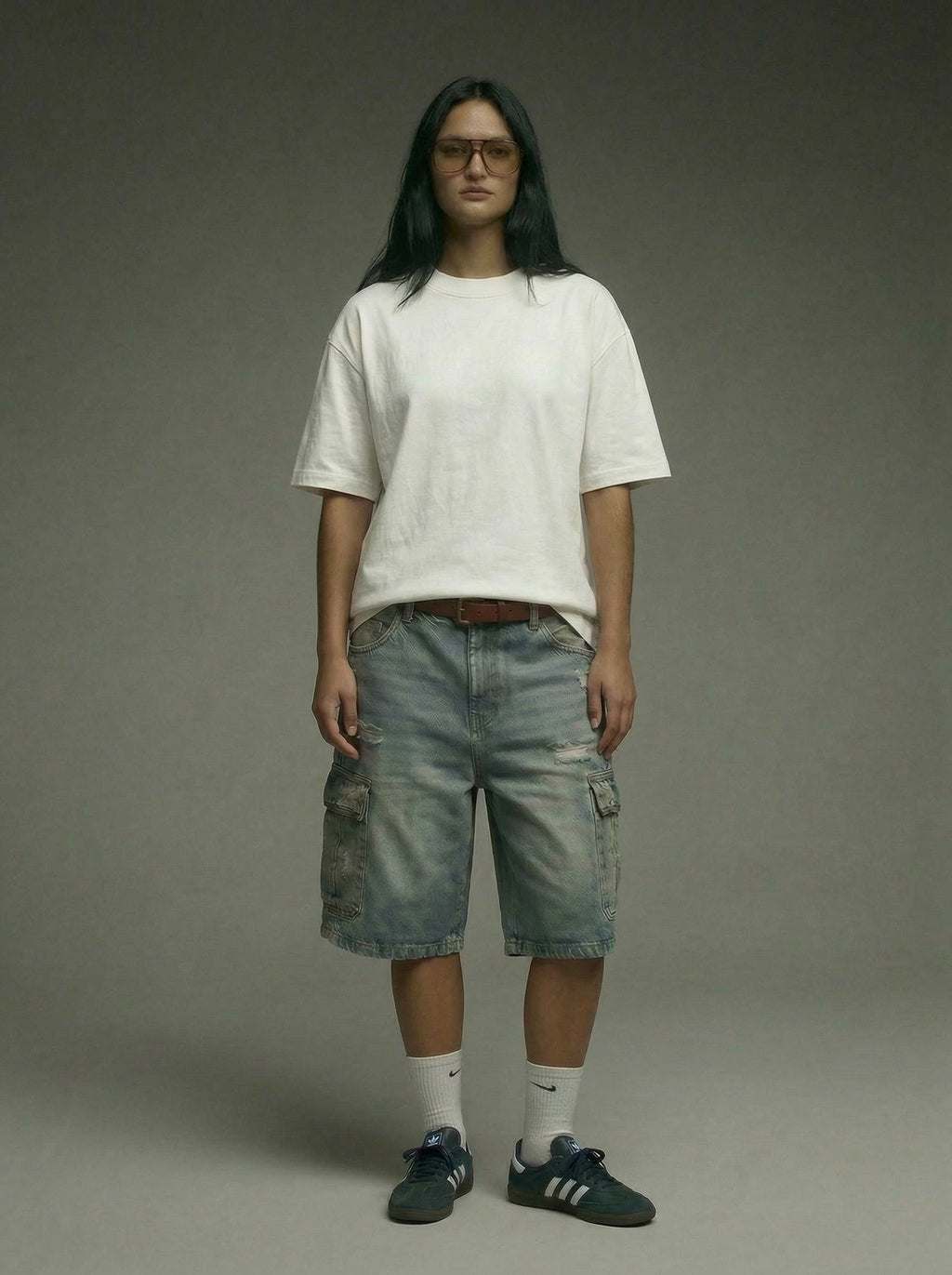 Oversized White T-Shirt - Unisex | NEX Streetwear Egypt | Basic T-Shirts