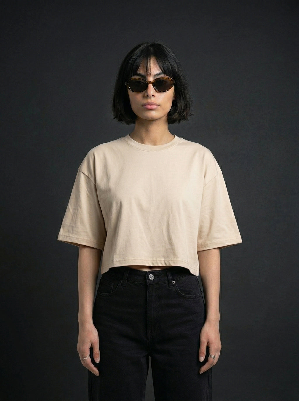 Cropped Oversized T-Shirt | NEX Streetwear Egypt | Cropped T-shirts