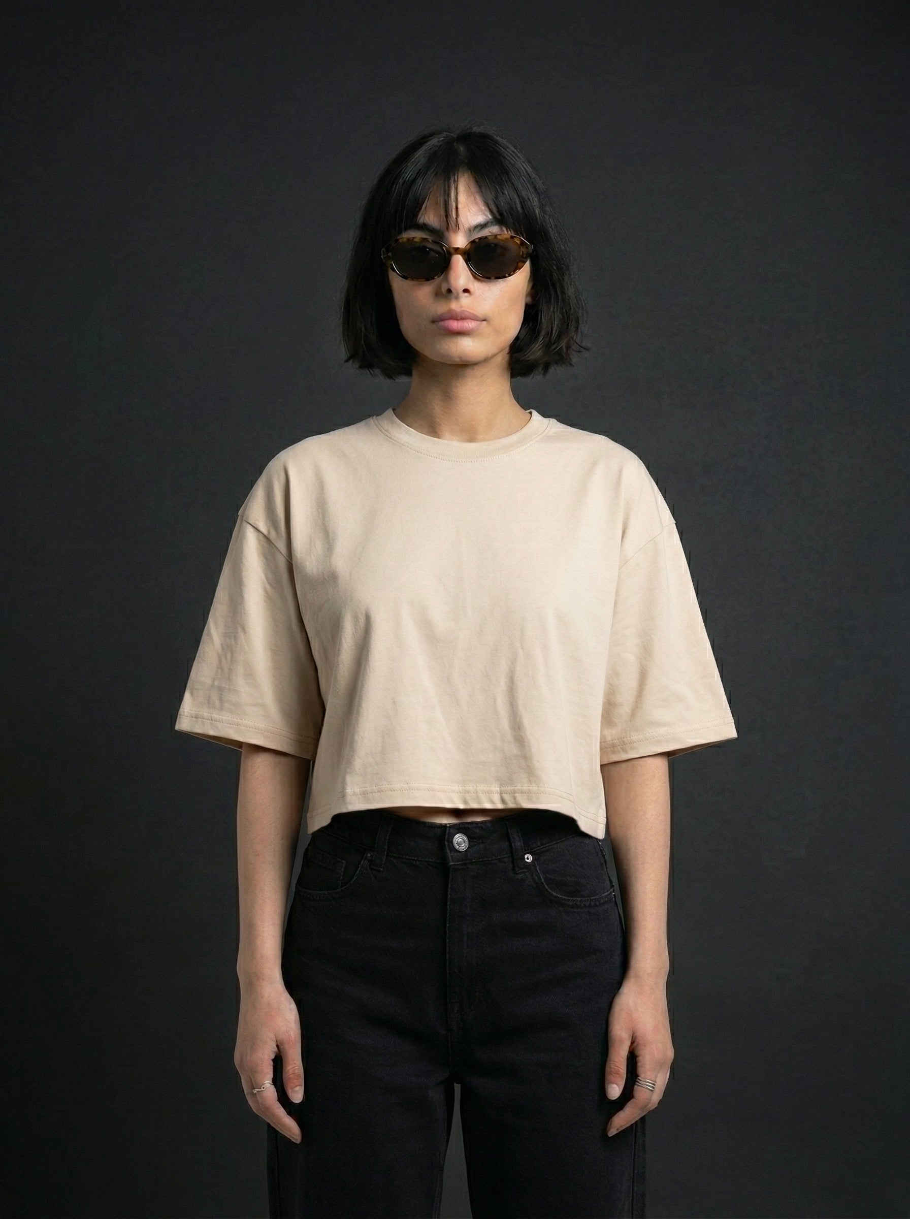 Cropped Oversized T-Shirt | NEX Streetwear Egypt | Cropped T-shirts