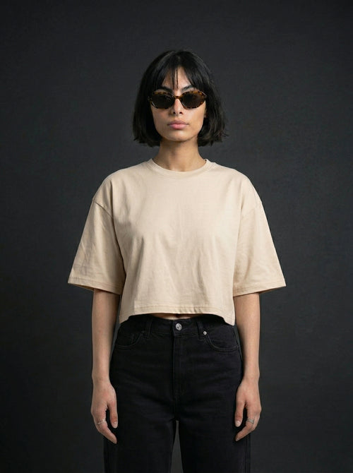 Cropped Oversized T-Shirt | NEX Streetwear Egypt | Cropped T-shirts