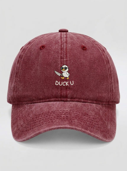 Duck U Washed Cap – Washed Burgundy – NEX
