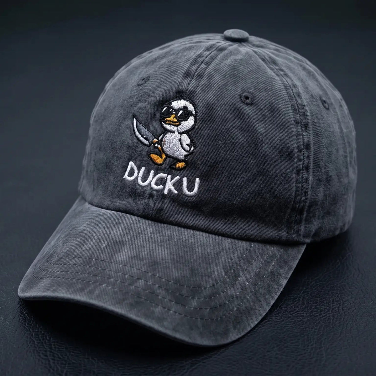 Duck U Washed Cap – Embroidered Streetwear Cap
