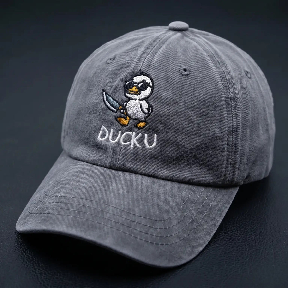 Duck U Washed Cap – Embroidered Streetwear Cap