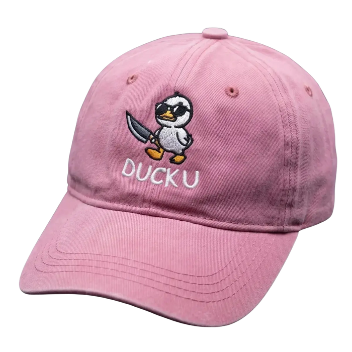 Duck U Washed Cap – Embroidered Streetwear Cap