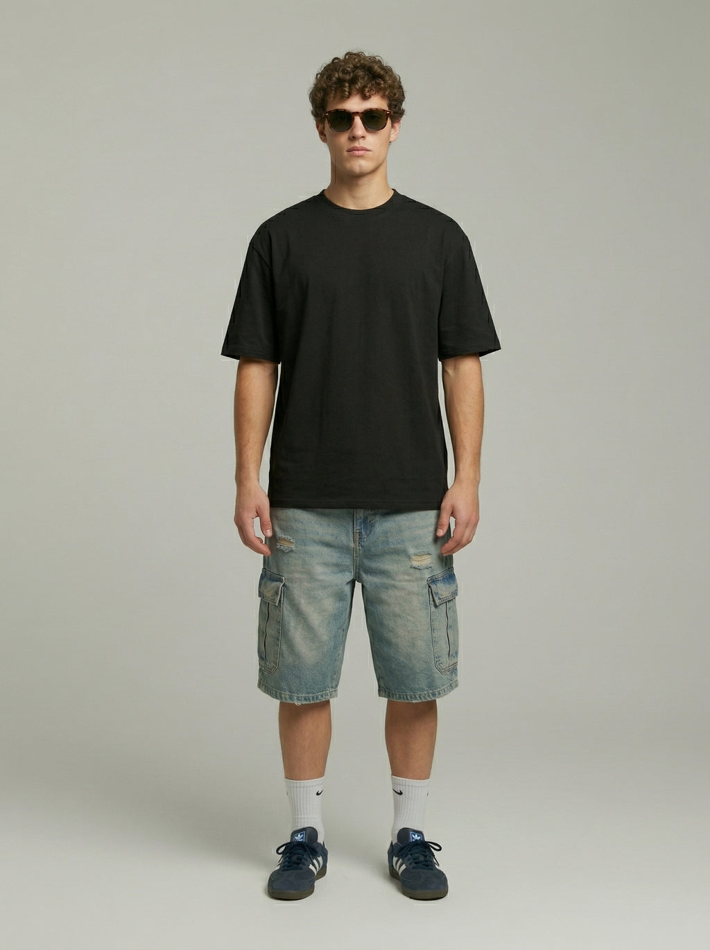 Oversized Black T-Shirt | NEX Streetwear Egypt | Basic T-Shirts