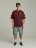 Oversized Burgundy T-Shirt | NEX Streetwear Egypt | Basic T-Shirts