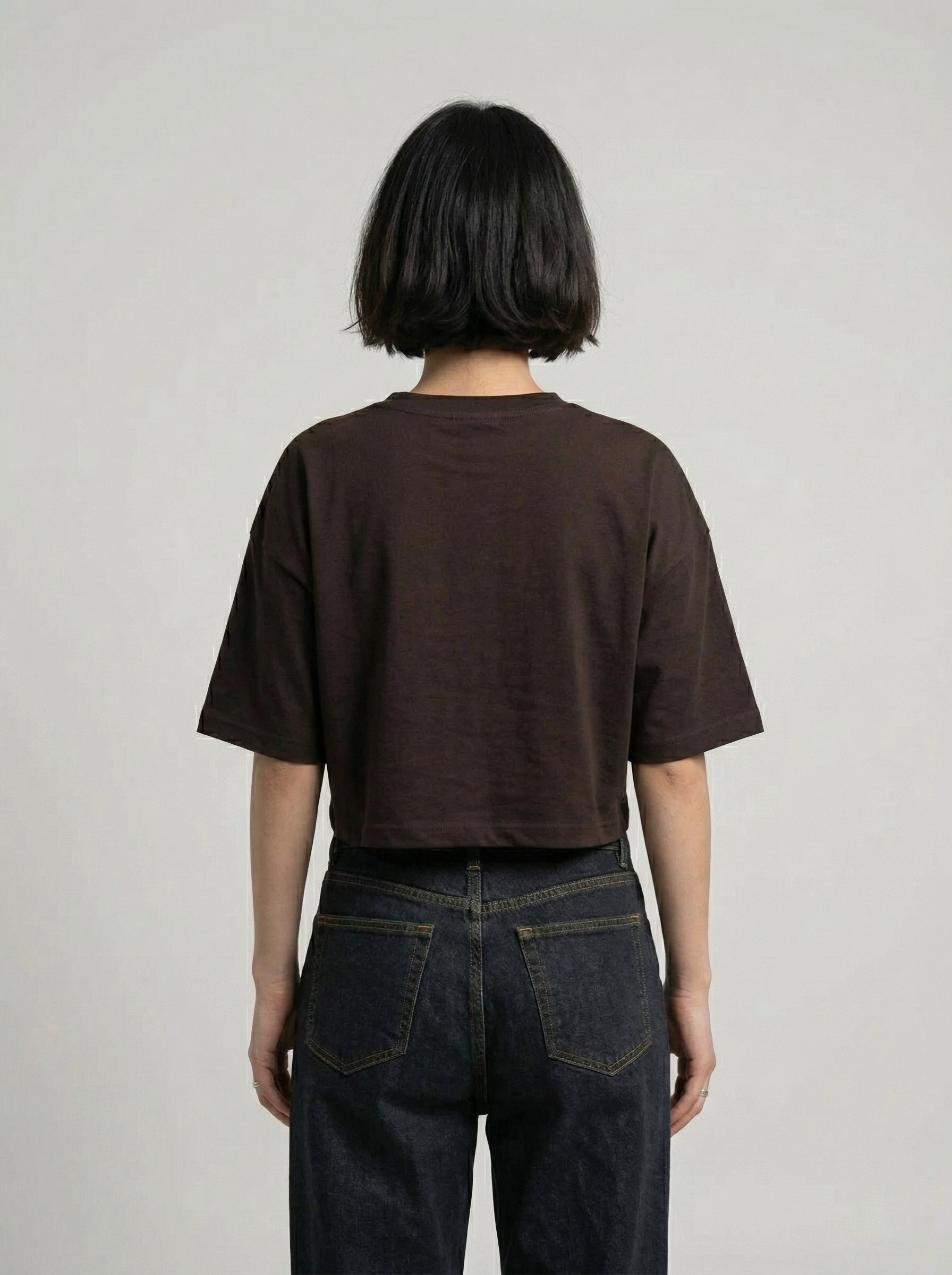 Cropped Oversized T-Shirt | NEX Streetwear Egypt | Basic Cropped T-shirts