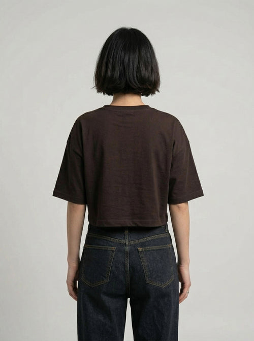Cropped Oversized T-Shirt | NEX Streetwear Egypt | Basic Cropped T-shirts
