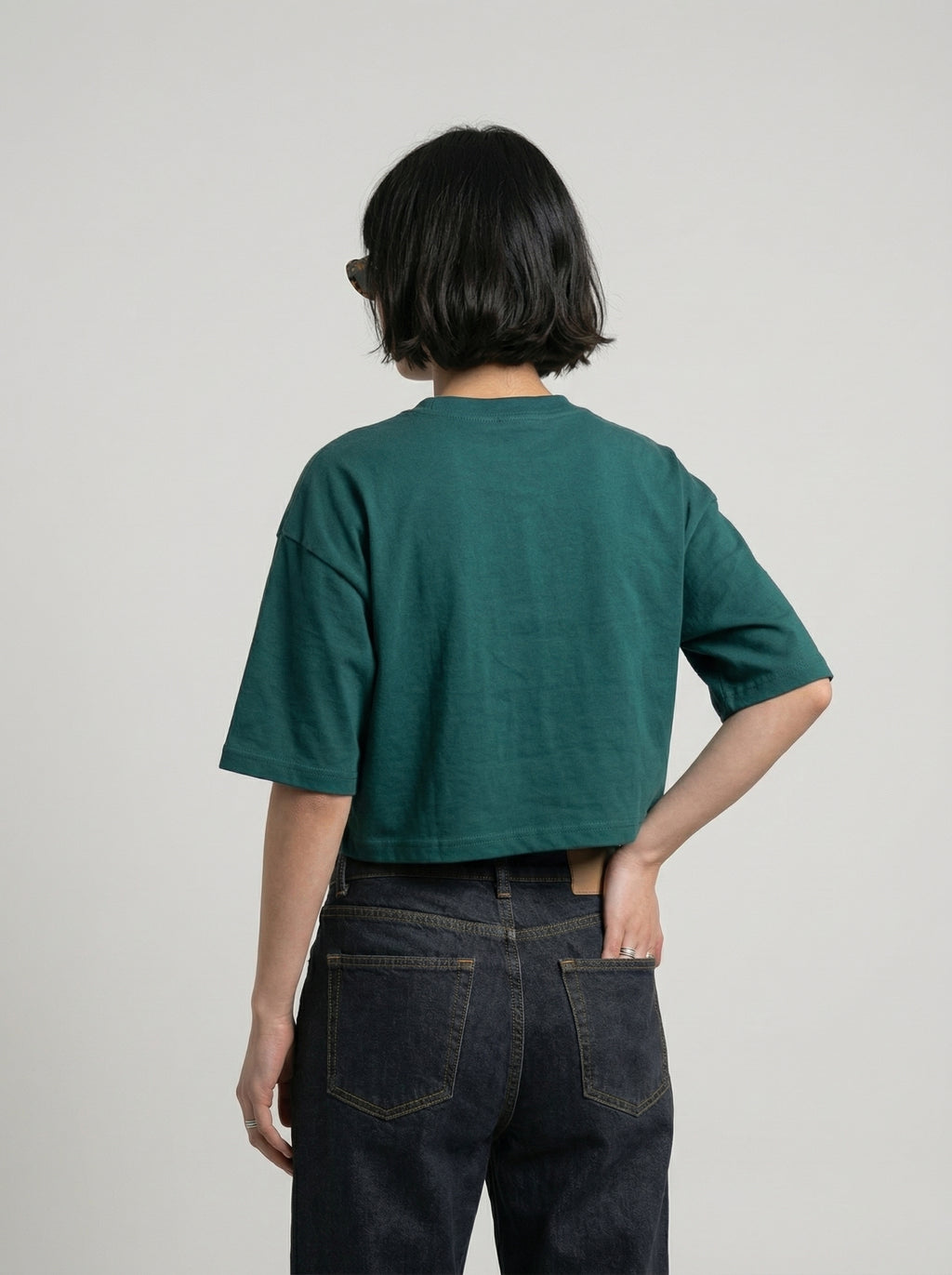 Cropped Oversized T-Shirt | NEX Streetwear Egypt | Basic Cropped T-shirts