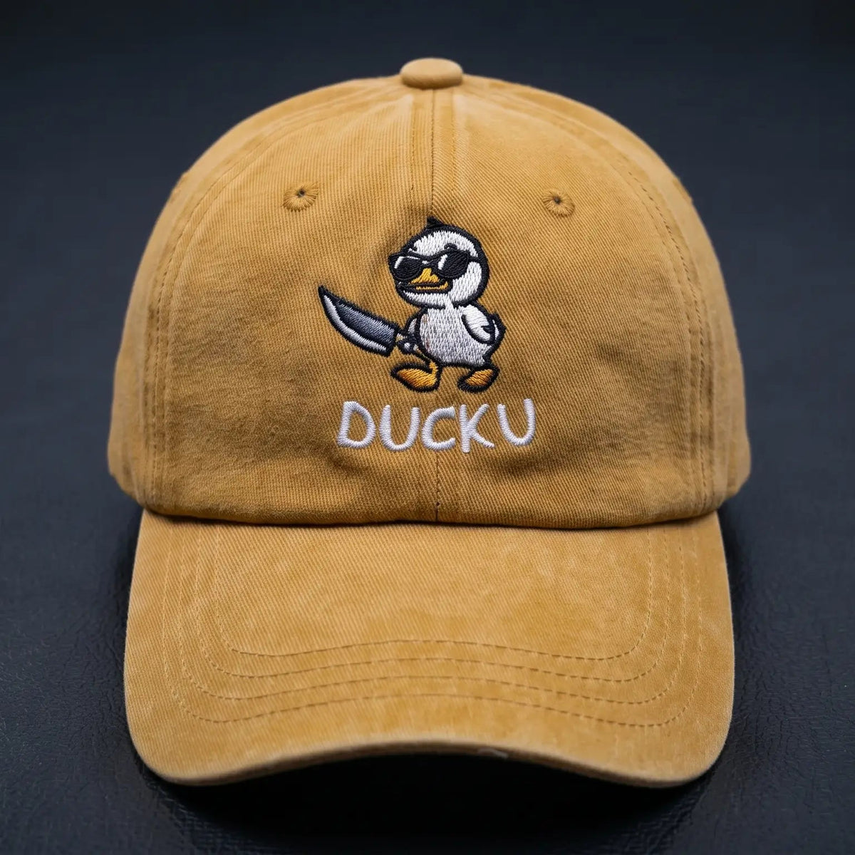 Duck U Washed Cap – Embroidered Streetwear Cap