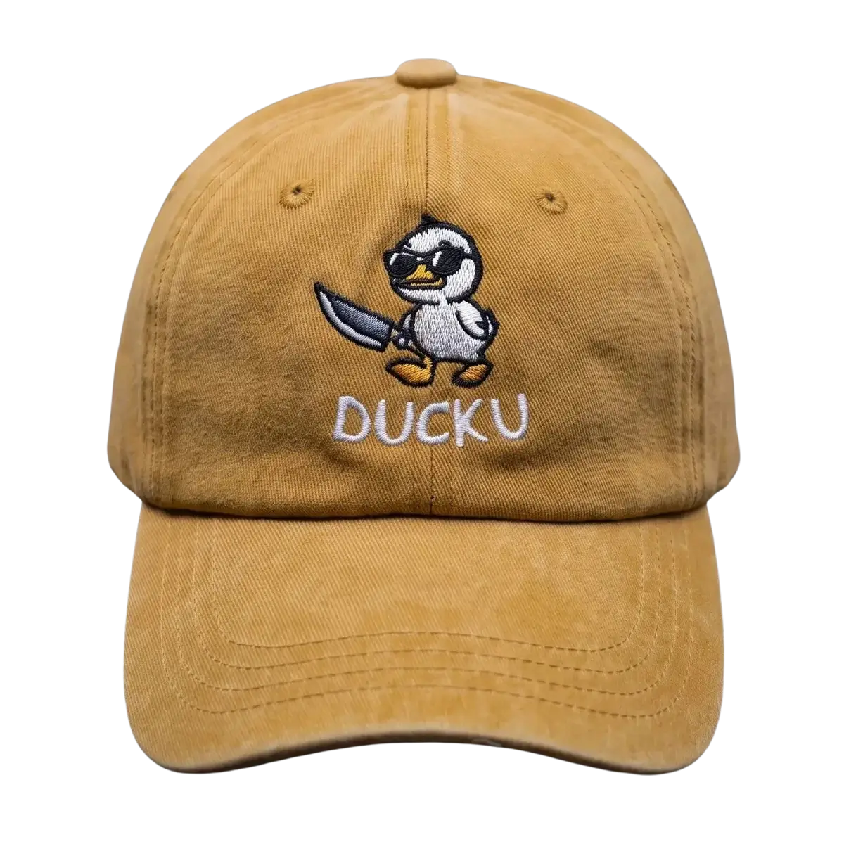 Duck U Washed Cap – Embroidered Streetwear Cap