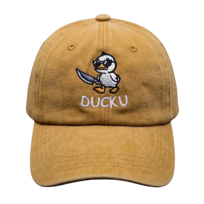 Duck U Washed Cap – Embroidered Streetwear Cap