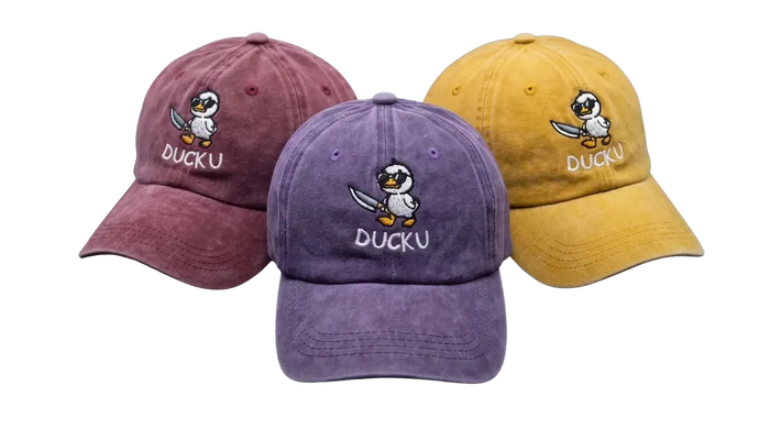 Duck U Washed Cap – Embroidered Streetwear Cap