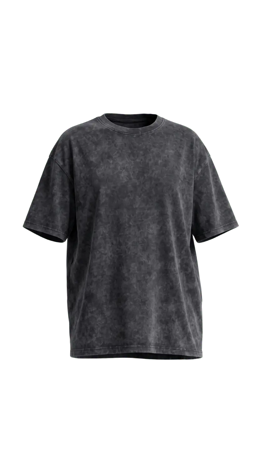 Washed Oversized Unisex T-Shirt - Dark Grey