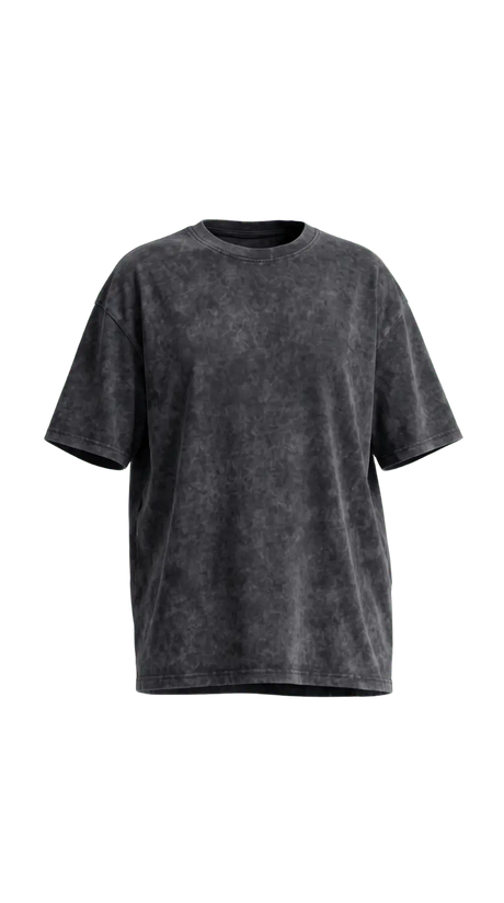 Washed Oversized Unisex T-Shirt - Dark Grey