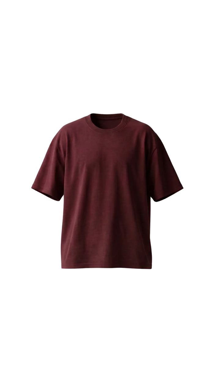 Oversized Burgundy T-Shirt