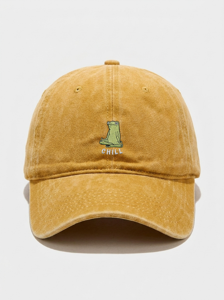 Chill Washed Cap – Washed Mustard – NEX