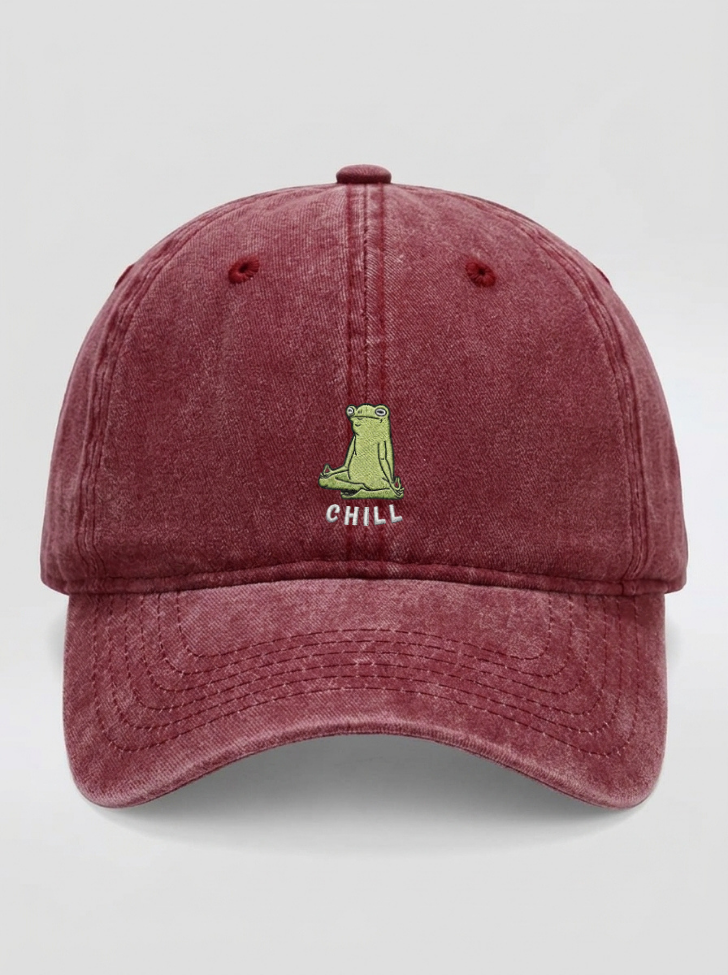 Chill Washed Cap – Washed Burgundy – NEX