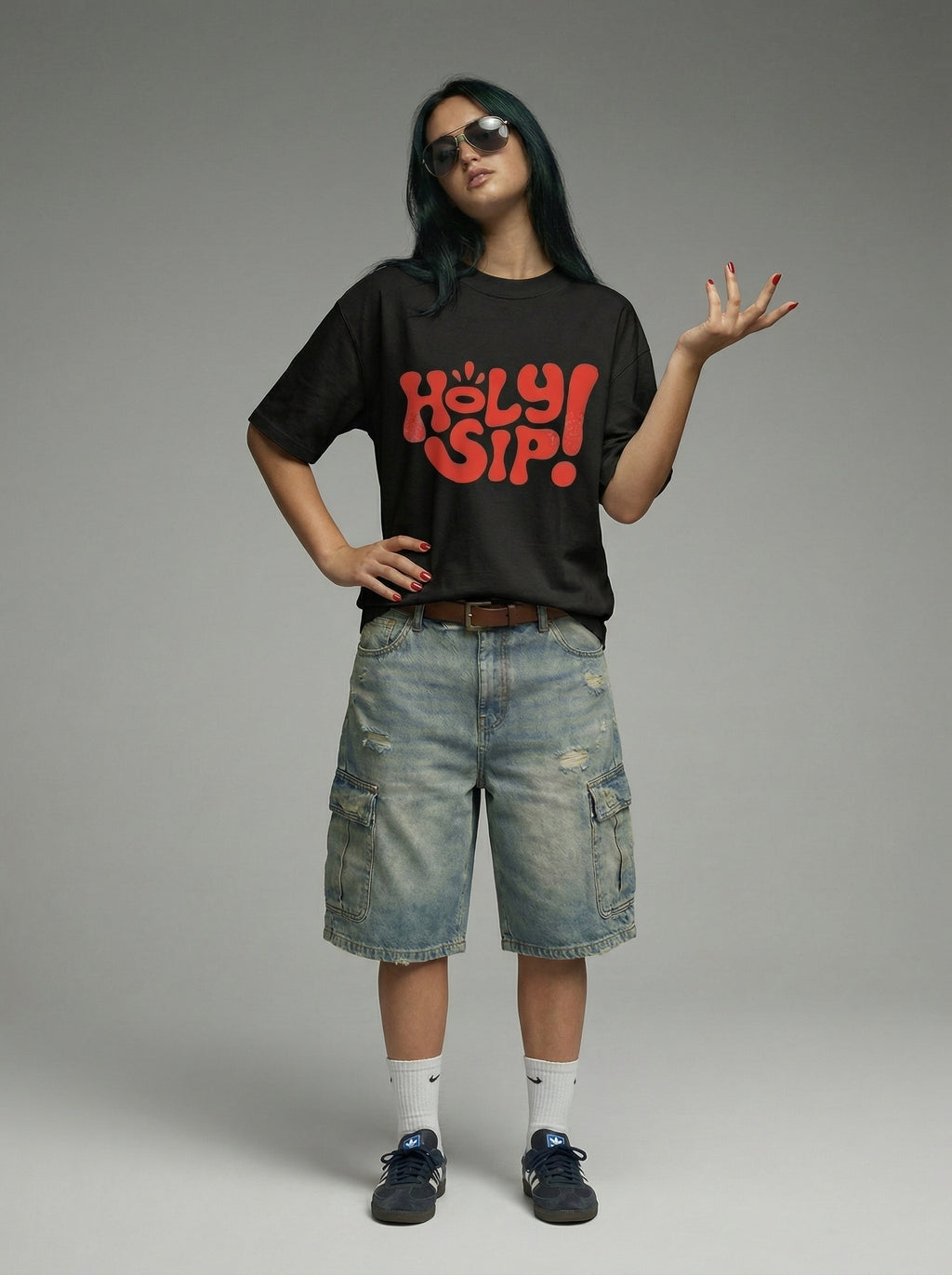 Holy sip! - Oversized T-Shirt | NEX Streetwear Egypt | T-Shirts