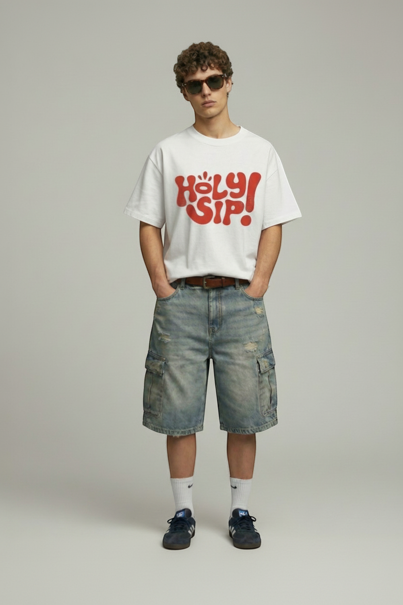 Holy sip! - Oversized T-Shirt | NEX Streetwear Egypt | T-Shirts