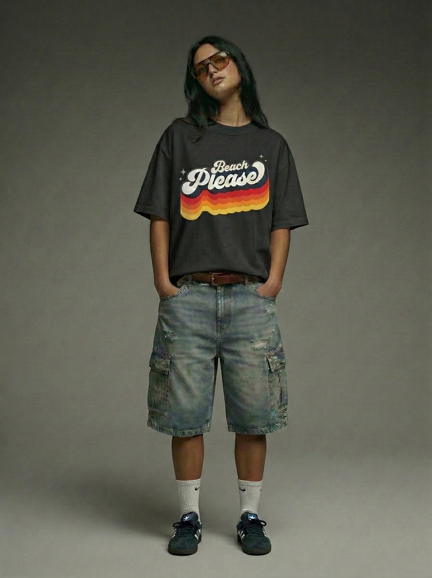 Beach Please - Oversized T-Shirt | NEX Streetwear Egypt | T-Shirts
