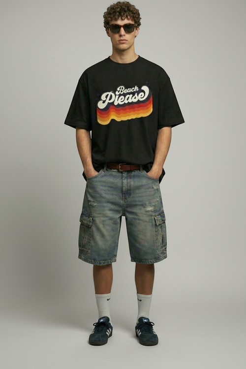 Beach Please - Oversized T-Shirt | NEX Streetwear Egypt | T-Shirts