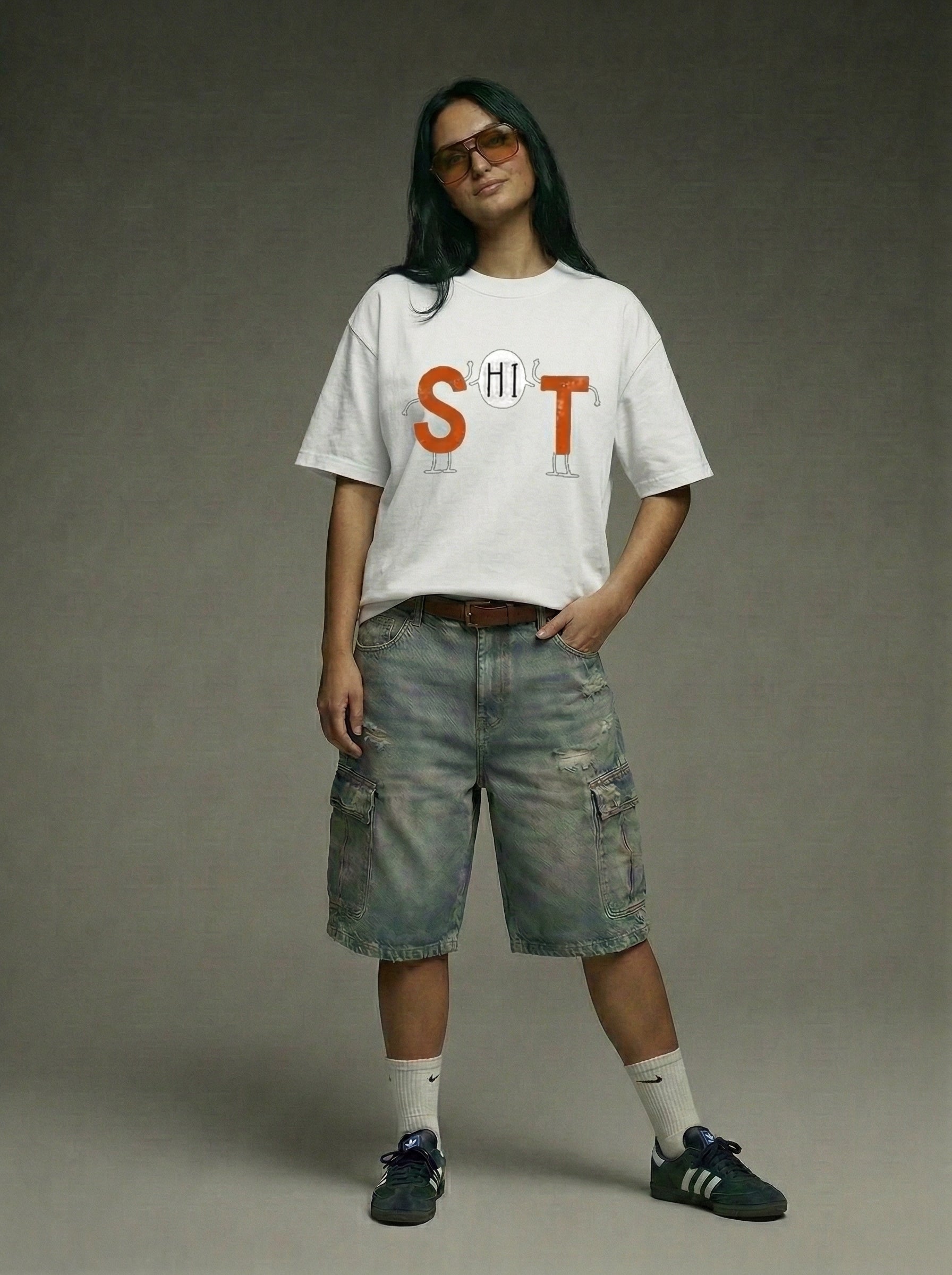 S Hi T - Oversized T-Shirt | NEX Streetwear Egypt | T-Shirts