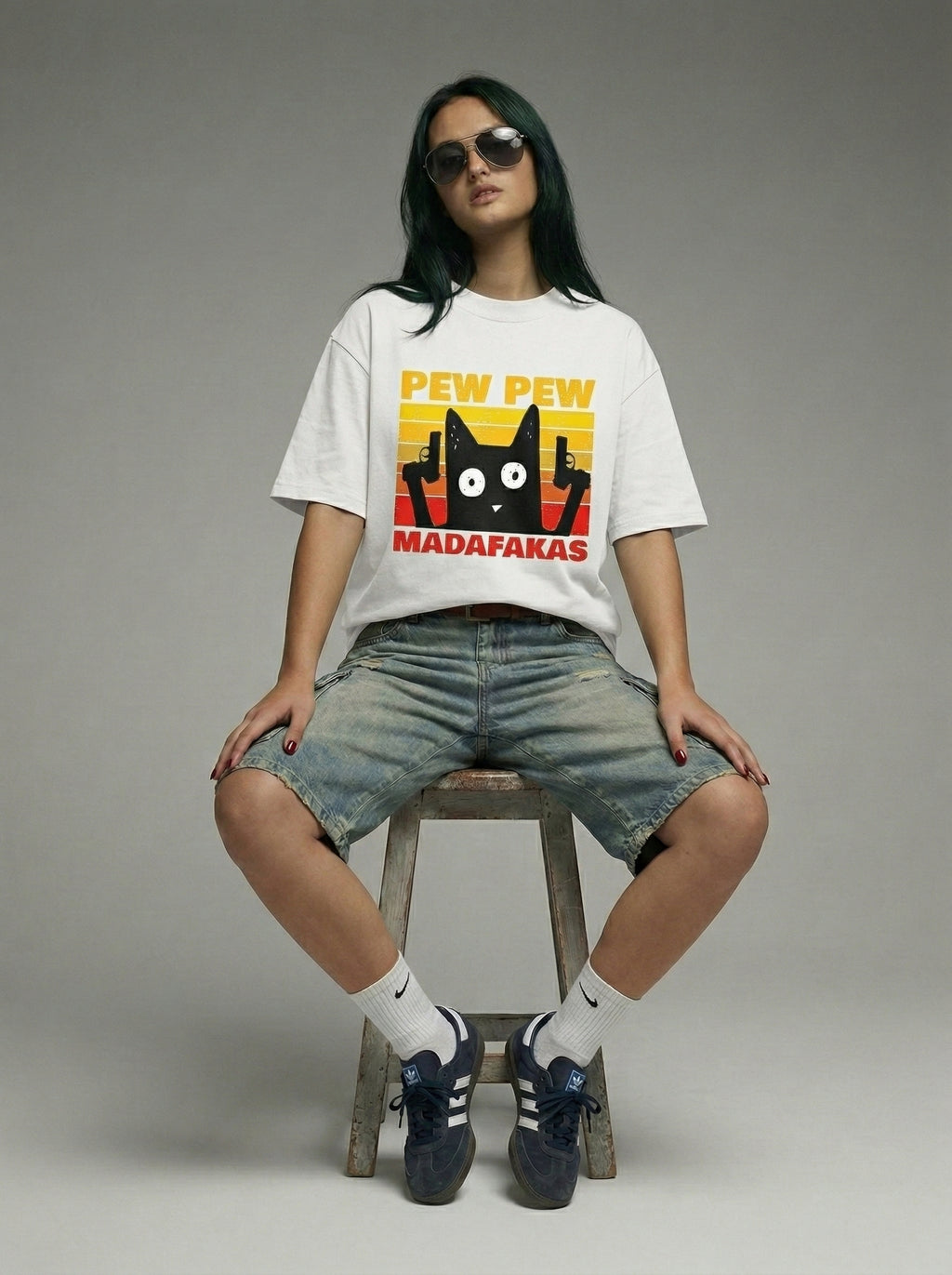 PEW PEW - Oversized T-Shirt | NEX Streetwear Egypt | T-Shirts