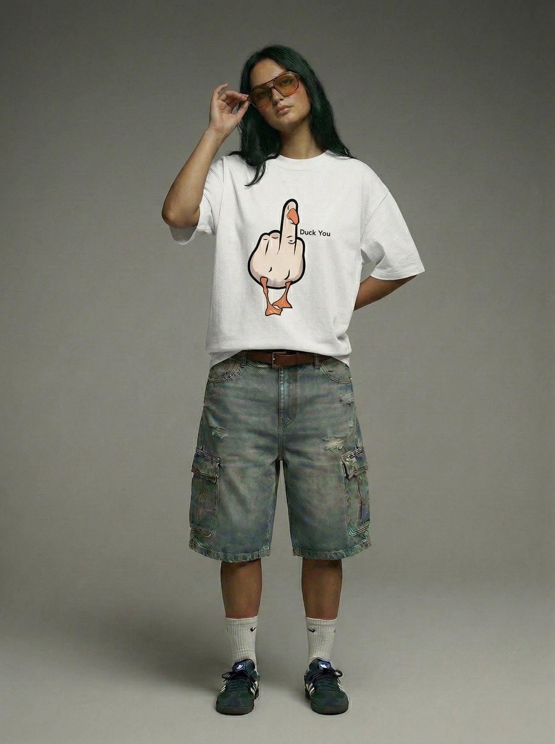 Duck You - Oversized T-Shirt | NEX Streetwear Egypt | T-Shirts