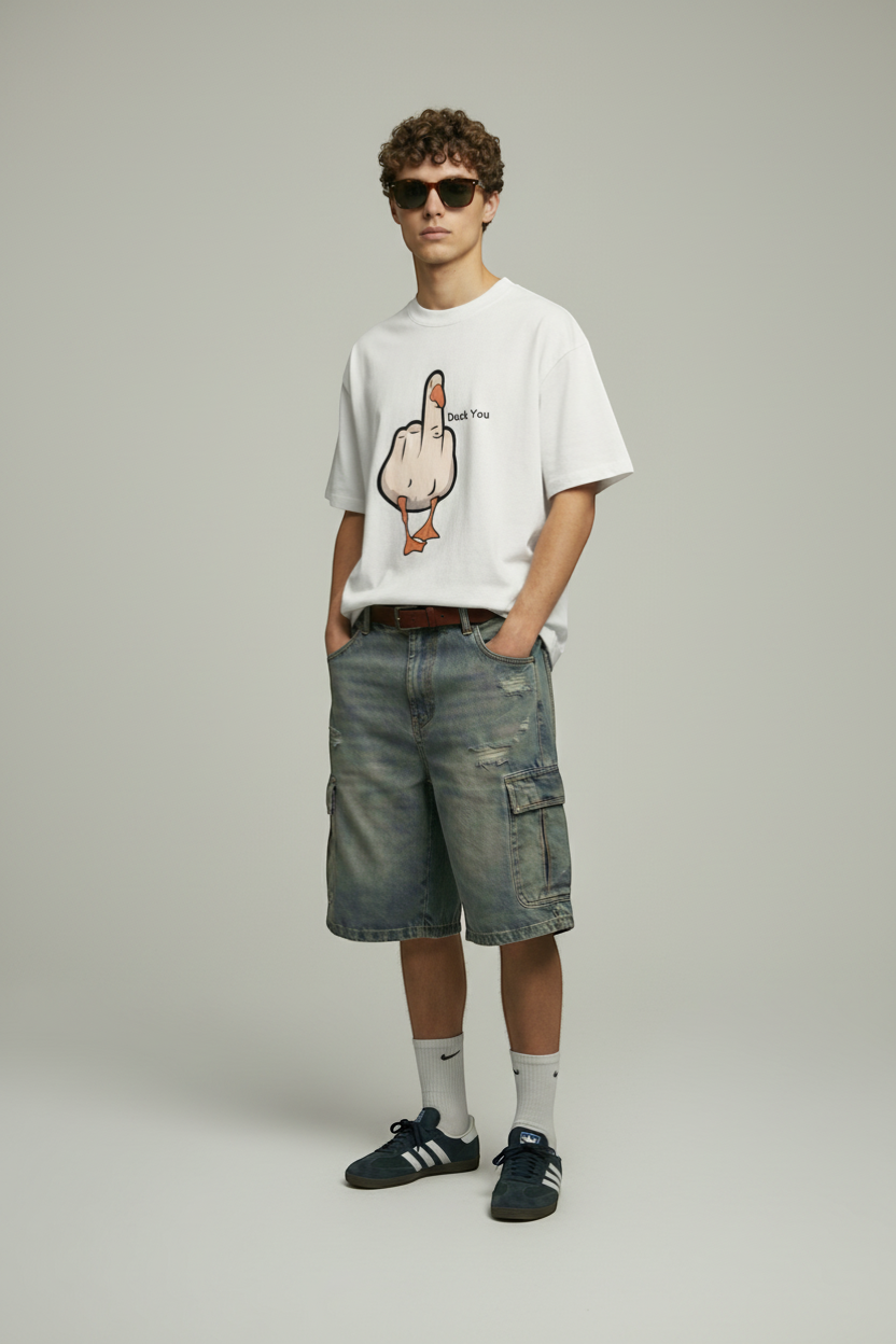 Duck You - Oversized T-Shirt | NEX Streetwear Egypt | T-Shirts