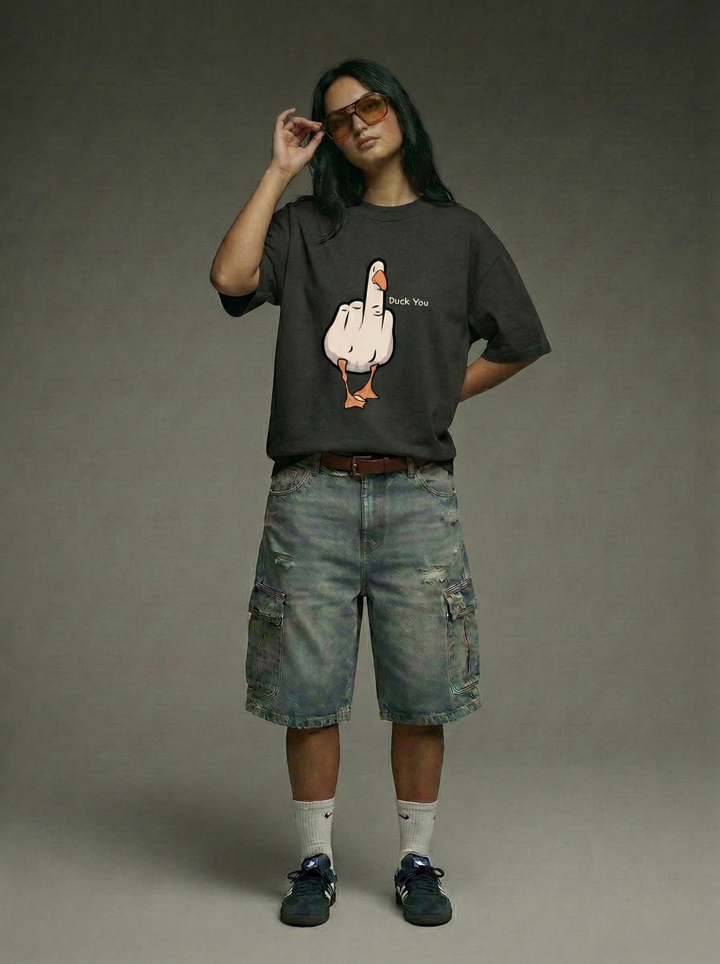 Duck You - Oversized T-Shirt | NEX Streetwear Egypt | T-Shirts