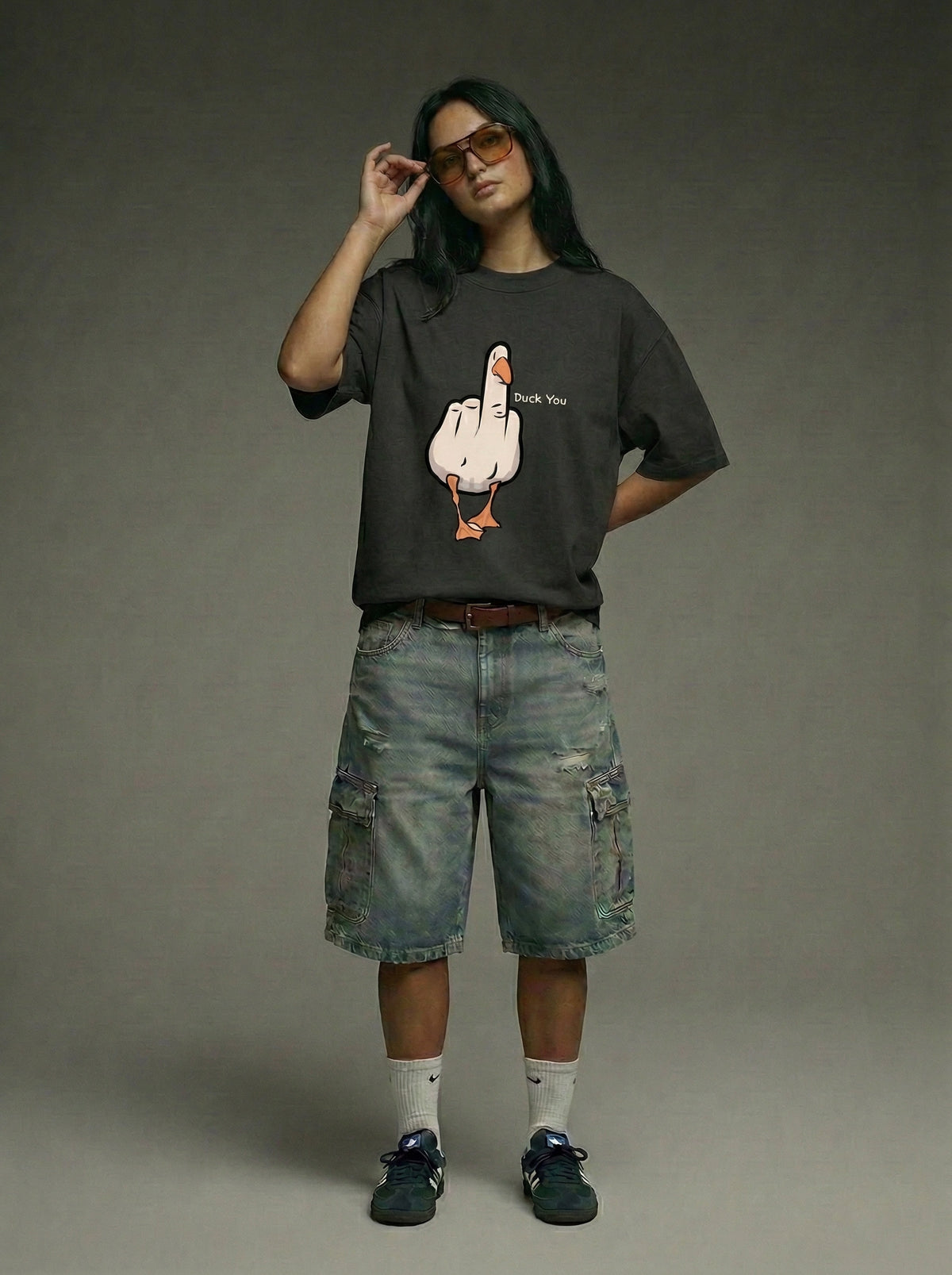 Duck You - Oversized T-Shirt | NEX Streetwear Egypt | T-Shirts