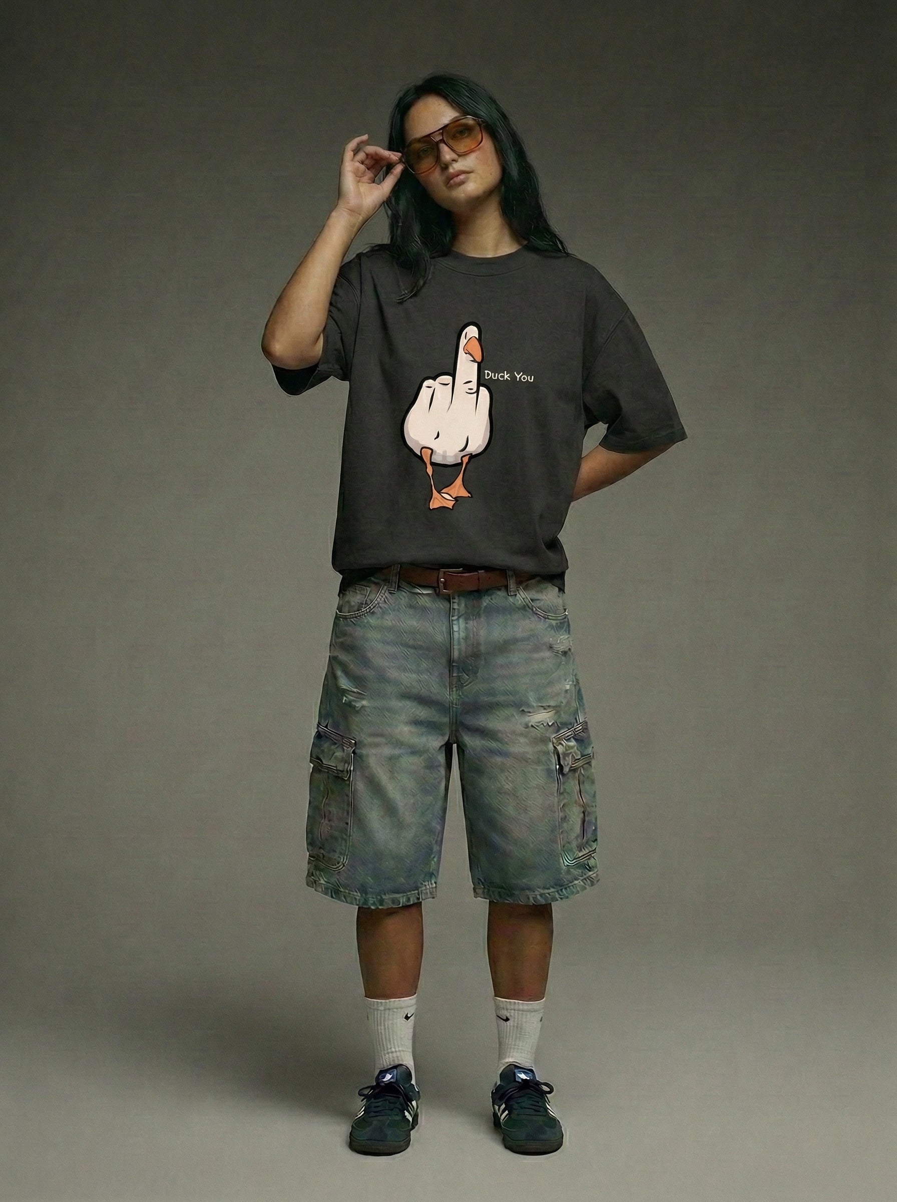 Duck You - Oversized T-Shirt | NEX Streetwear Egypt | T-Shirts