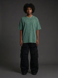 Washed Oversized T-Shirt - Green | NEX Streetwear Egypt | Basic T-Shirts