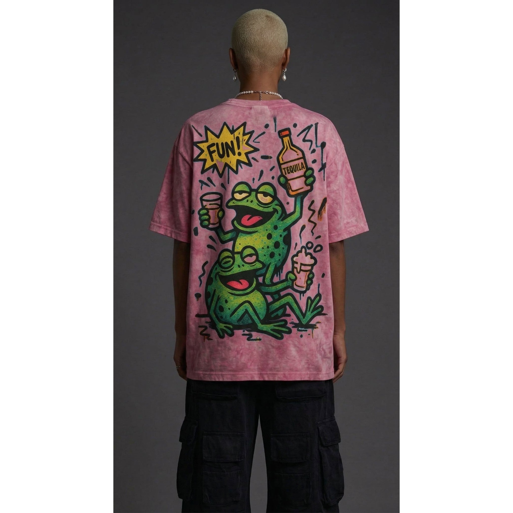 Dancing frogs - Washed Oversized Unisex