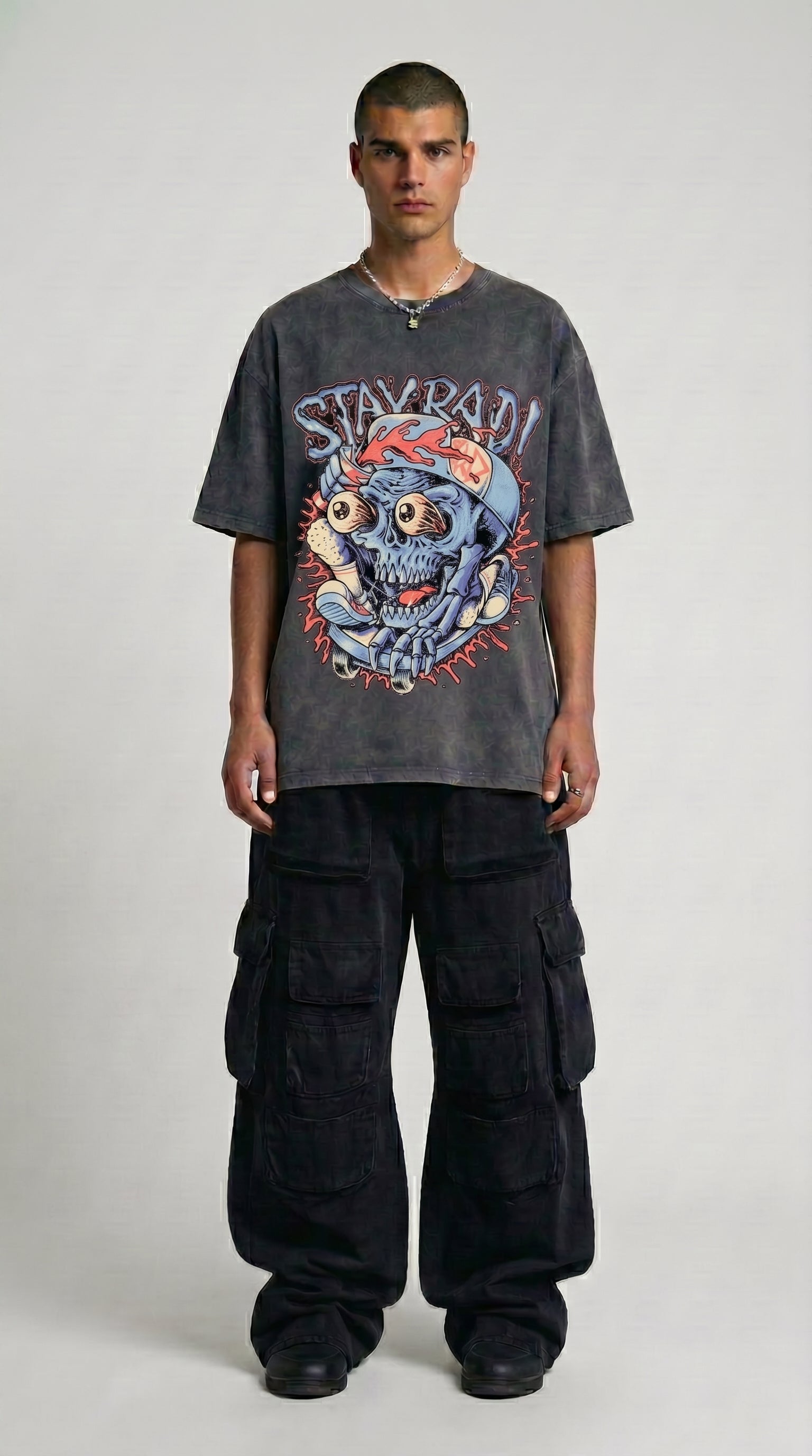 STAY BAD - Washed Oversized T-shirt | NEX Streetwear Egypt | T-Shirts