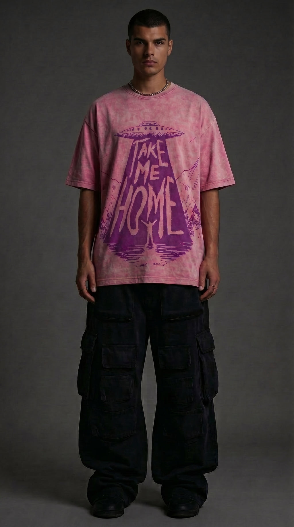 Take Me Home - Washed Oversized T-shirt | NEX Streetwear Egypt | T-Shirts