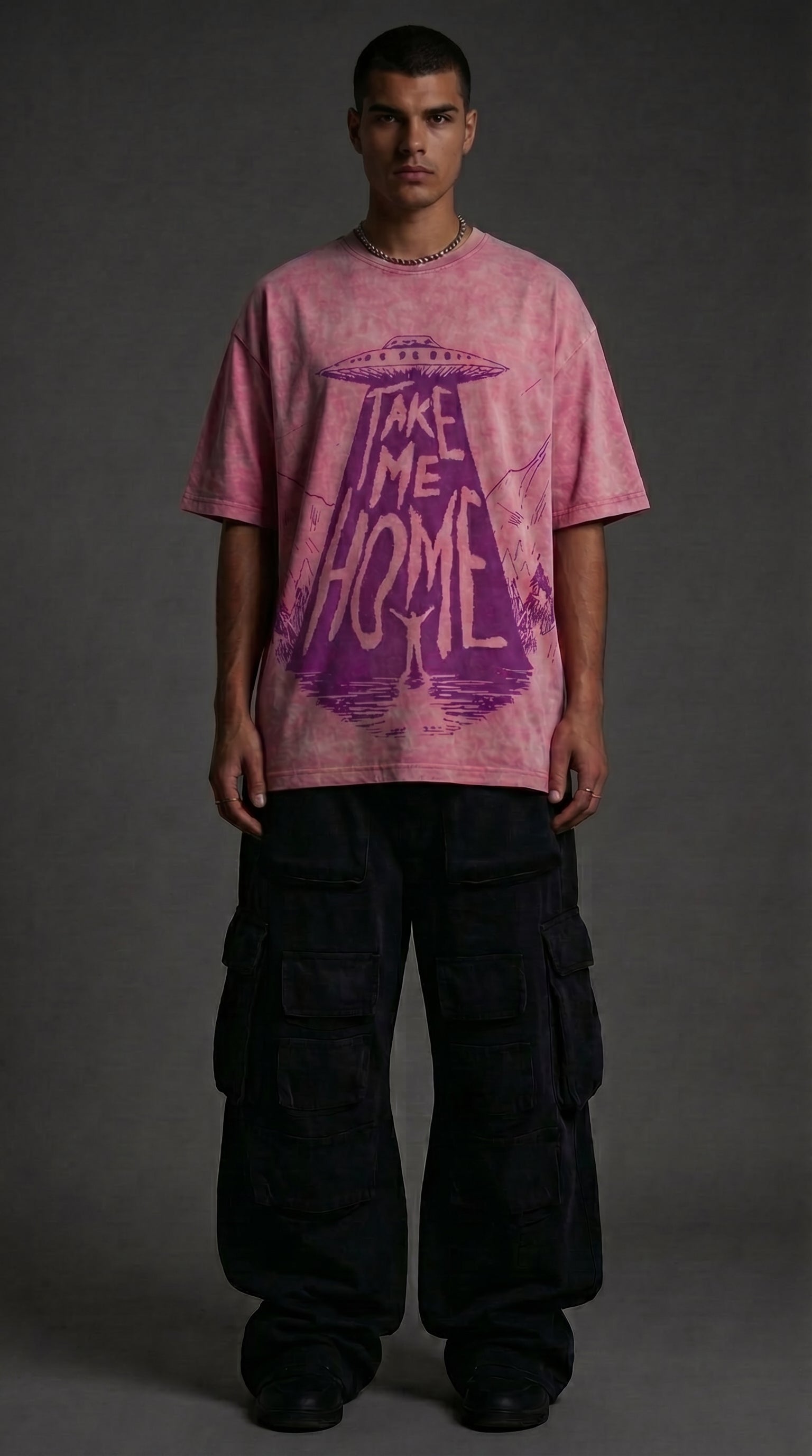 Take Me Home - Washed Oversized T-shirt | NEX Streetwear Egypt | T-Shirts