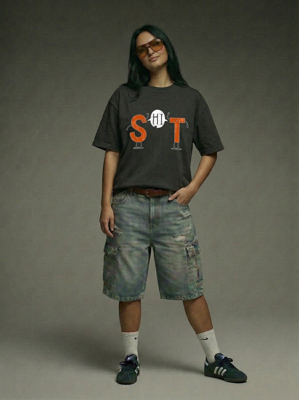 S Hi T - Oversized T-Shirt | NEX Streetwear Egypt | T-Shirts