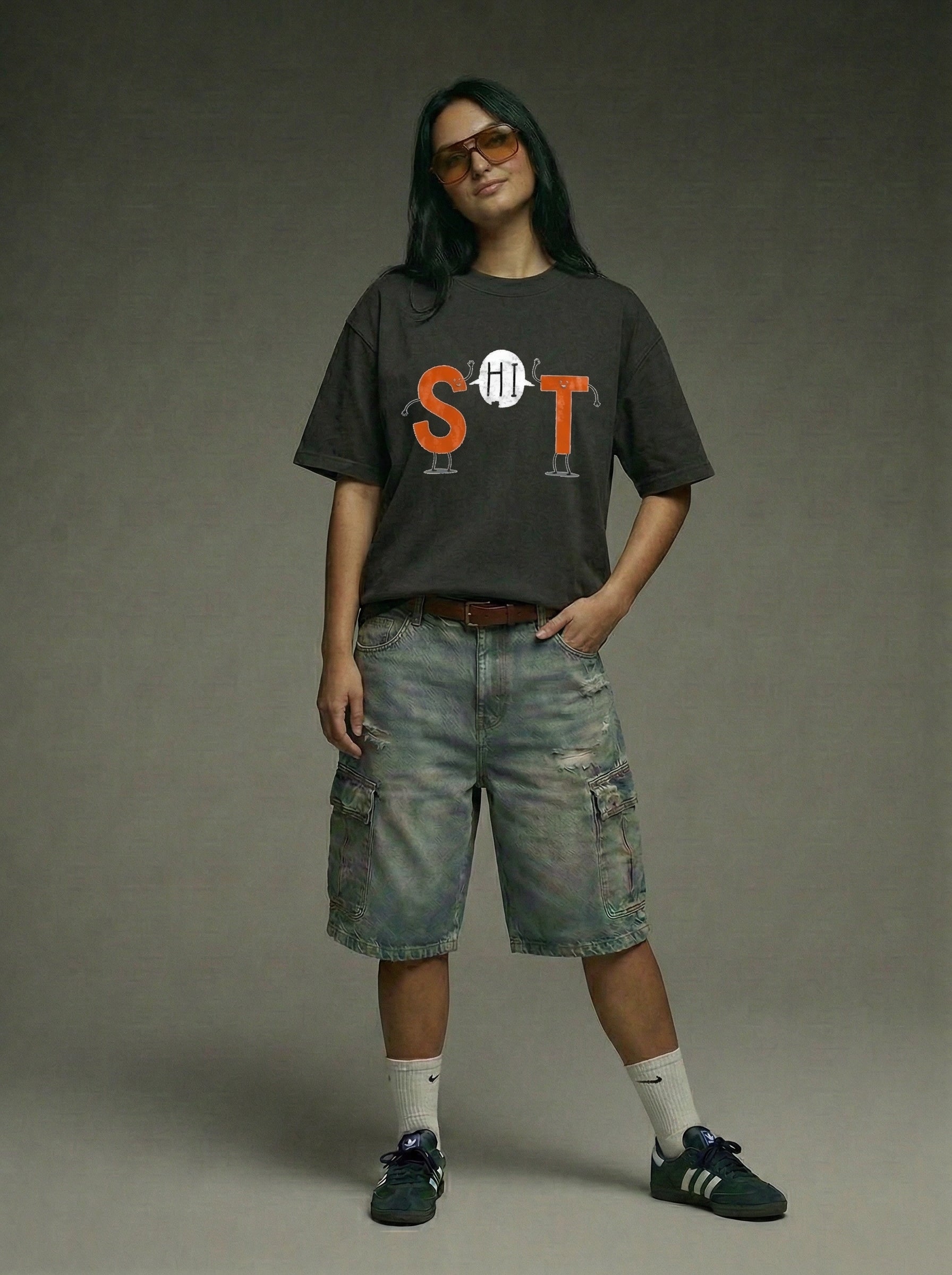 S Hi T - Oversized T-Shirt | NEX Streetwear Egypt | T-Shirts