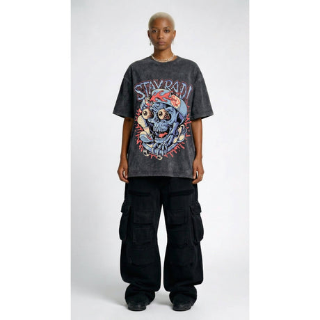 STAY BAD - Washed Oversized T-shirt