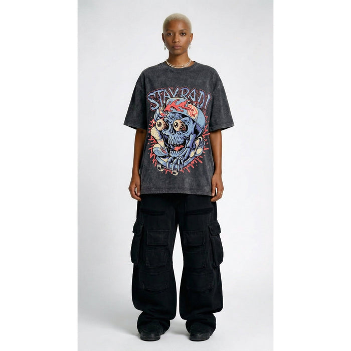 STAY BAD - Washed Oversized T-shirt | NEX Streetwear Egypt | T-Shirts