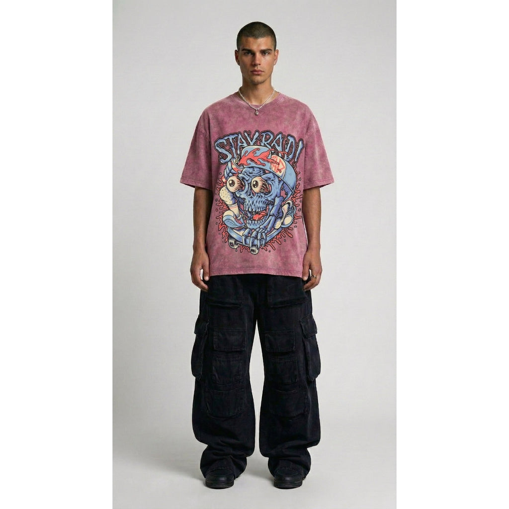 STAY BAD - Washed Oversized T-shirt | NEX Streetwear Egypt | T-Shirts