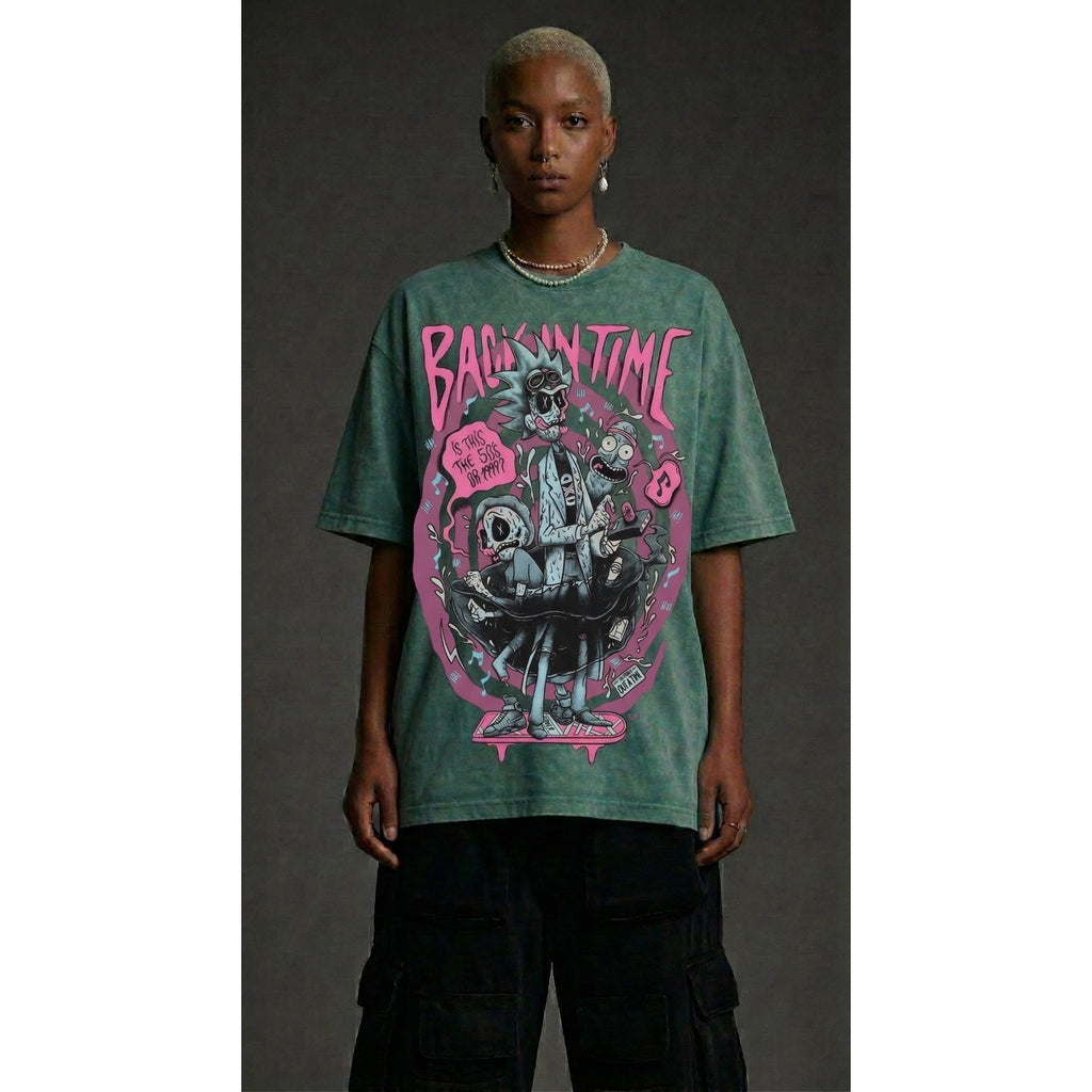 Rick &amp; Morty - Washed Oversized T-Shirt | NEX Streetwear Egypt | T-Shirts