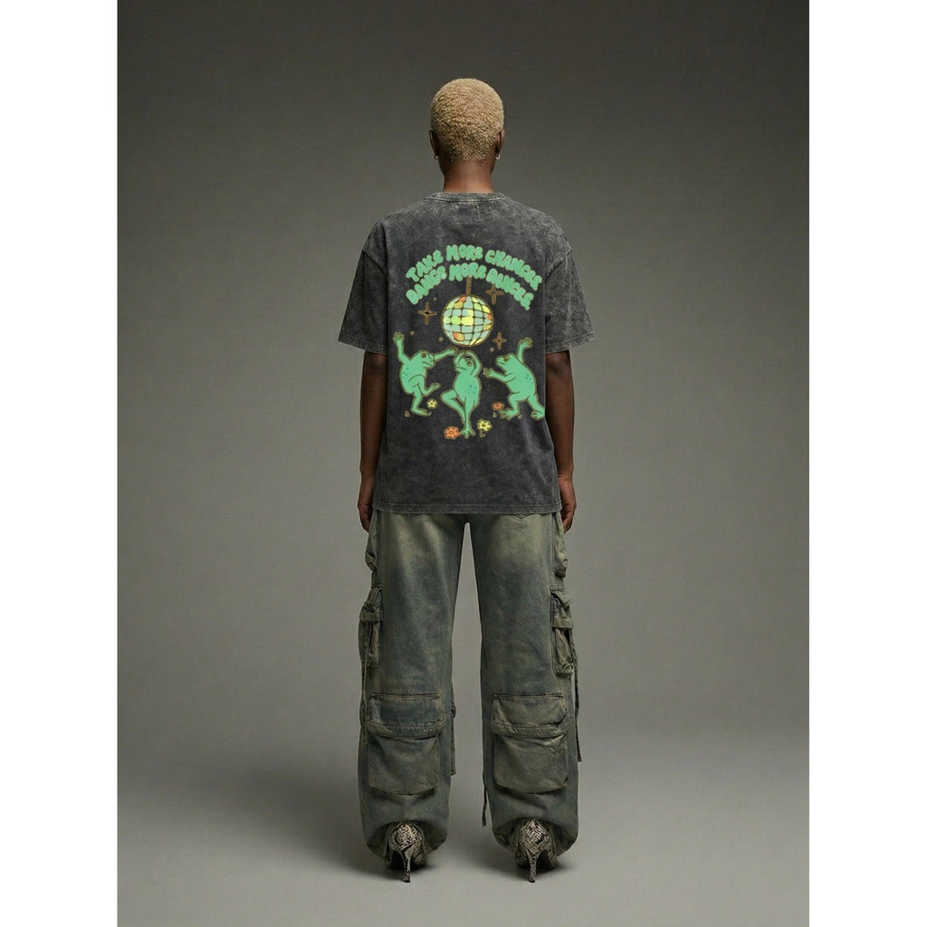 Dance More Dances- Washed Oversized Unisex